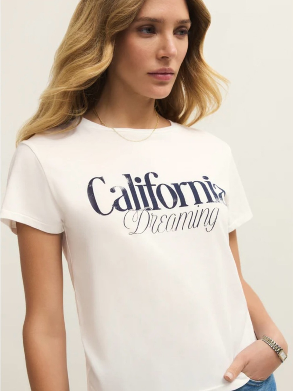 NWT    Z Supply California Dreaming Graphic Tee - White